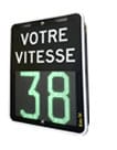 Afficheur de vitesse Kamelion 12.5" solaire 50W VOTRE VITESSE, KM/H