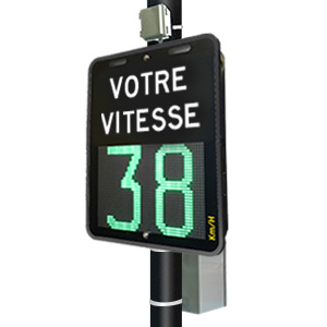 Afficheur de vitesse Kamelion 12.5" Convertisseur AC/DC VOTRE VITESSE, KM/H