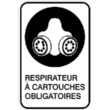 Respirateur à cartouches obligatoire