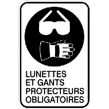 Lunettes et gants protecteurs obligatoires