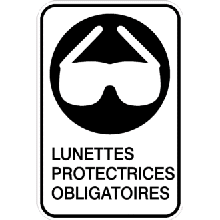 Lunettes protectrices obligatoires