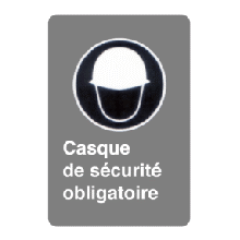 Casque de sécurité obligatoire - Normes CSA