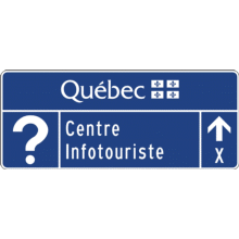 Acheminement d'un centre infotouriste, direction