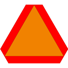 Triangle véhicule lent