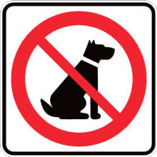 Chiens interdits