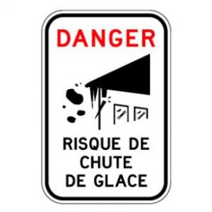 Chute de glace