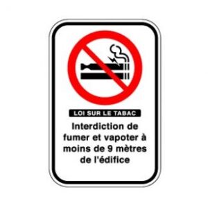 Interdiction de fumer et de vapoter