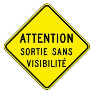 Sortie sans visibilité
