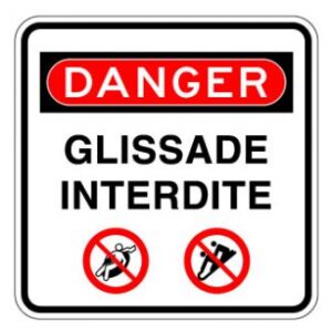 Glissade interdite