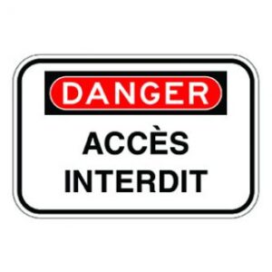 Accès interdit