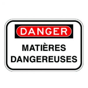 Matières dangeureuses