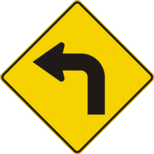 SHARP CURVE LEFT