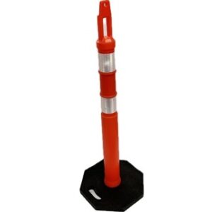 Balise t-top 42" orange avec bandes réfl. (pesée vendue séparémment)