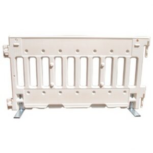 Barrière de foule en polyéthylène BLANCHE 72" X 38" avec pattes