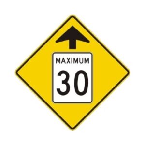 Signal avancé de limite de vitesse 30 km/h