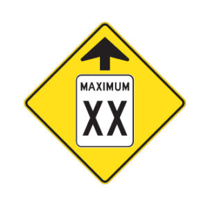 Signal avancé de limite de vitesse