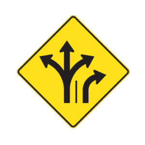 Signal avancé de direction des voies