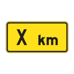 Panonceau de distance