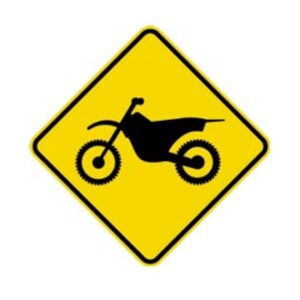 Passage de motocyclettes tout-terrain