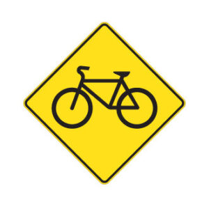 Passage pour bicyclettes ou présence de cyclistes