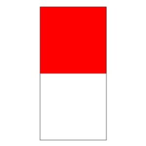 Délinéateur rouge et blanc