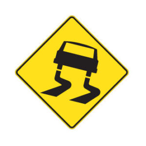 Chaussée glissante