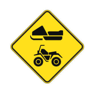 Chaussée désignée pour motoneiges et quads