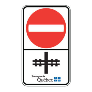Accès interdit sur l'emprise ferroviaire du MTQ