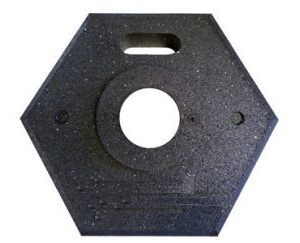Pesée hexagonale moulée 15 lbs pour délinéateur