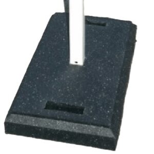 Base 35 lbs  rectangulaire avec adaptateur 1.75