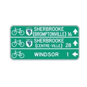 Acheminement et identification de voies cyclables