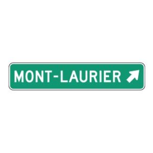 Direction de municipalité, carrefour giratoire