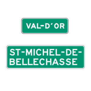 Entrée d'agglomération