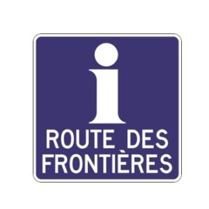 Borne d'information - Route des Frontières