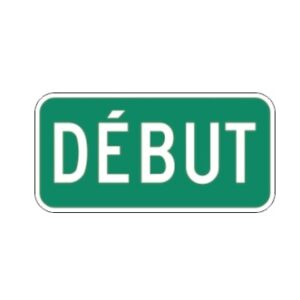 Panonceau Début