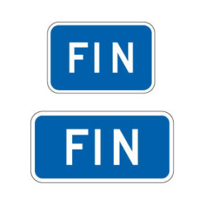 Panonceau Fin