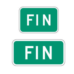 Panonceau Fin