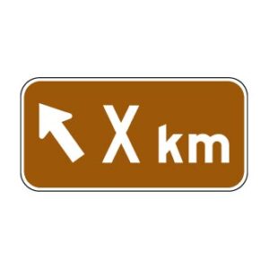 Panonceau de direction et distance