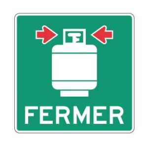 Rappel de l’obligation de fermer les bonbonnes de gaz