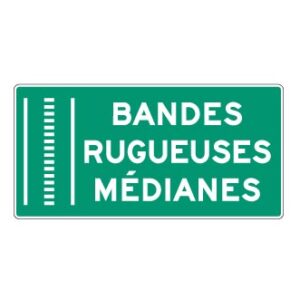 Bandes rugueuses médianes