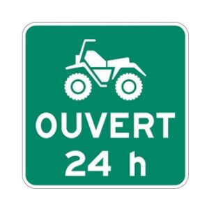 Période d'ouverture : sentier sans restriction de temps