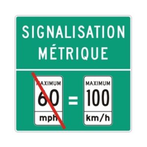 Signalisation métrique