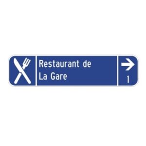 Signalisation des services commerciaux