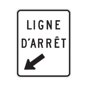 Ligne d'arrêt (à installer à droite)