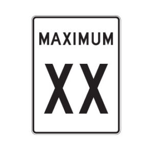 Limite de vitesse: maximum