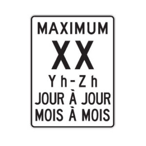 Limite de vitesse: maximum et période