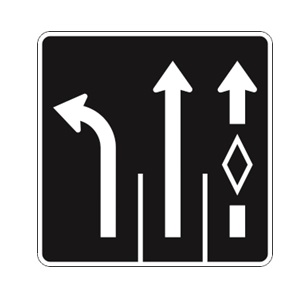 Direction des voies (avec macle de voie réservée)