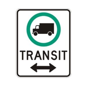 Obligation pour camions circulant en transit d'aller vers la gauche ou la droite