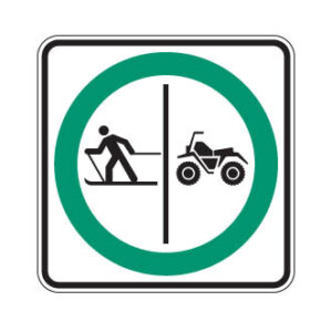 Trajet obligatoire séparé pour quads et skieurs de fond
