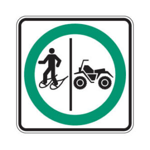 Trajet obligatoire séparé pour quads et raquetteurs